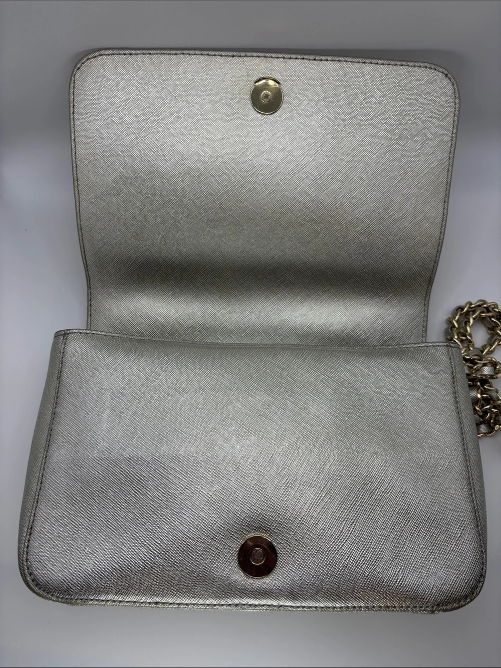 Tory Burch sleek metallic